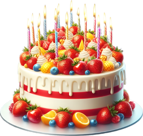 Rodjendanska torta sa svećicama